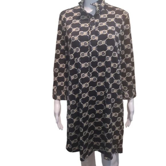 J. Mclaughlin Geometric Print Shift Dress - Picture 3 of 7